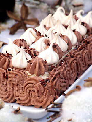 Vacherin glacé à la banane et au chocolat - Cuisine Campagne